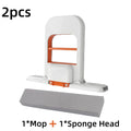 2/8pcs Self-Squeezing Desktop Mops Handheld Sponge Mop for Home Bathroom Kitchen Foldable Tabletop Scrubber Mini Cleaning Tools