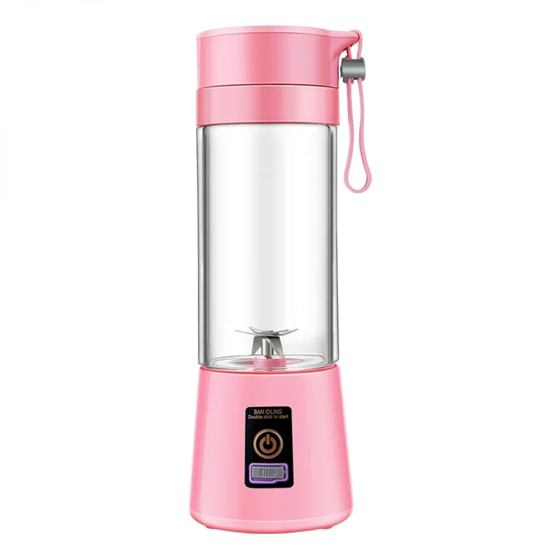 Certified Factory 380ml USB Rechargeable Smoothie on the Go Blender Cup Protein Shakes Small Mixer Blender