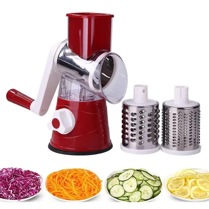 1pc Highly Efficient and Versatile Vegetable and Fruit Slicer Grater Benchtop Drum Cutter with Drum Design for Fast Even Shre