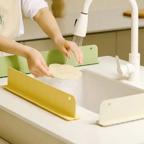 1/2PC Silicone Sink Splash Prevention With Suction Cup Non Slip Water Dam For Kithchen Washing Dishes Anti-splash Stopper