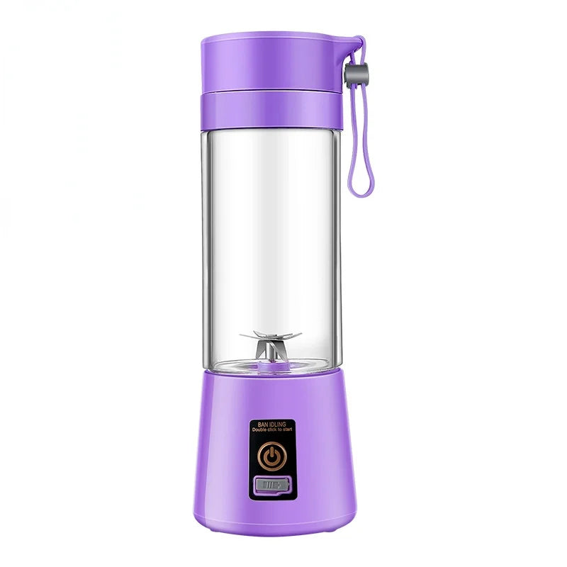 Certified Factory 380ml USB Rechargeable Smoothie on the Go Blender Cup Protein Shakes Small Mixer Blender