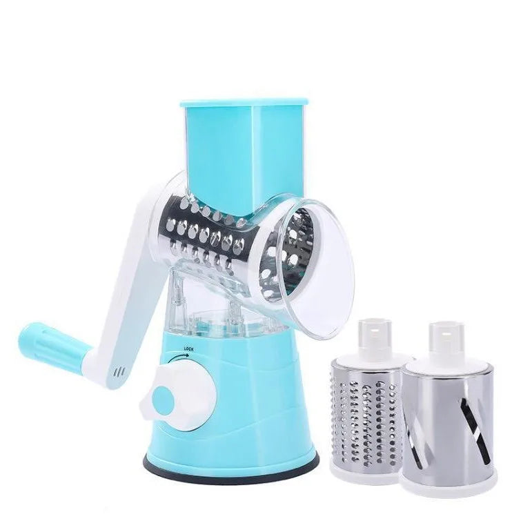 1pc Highly Efficient and Versatile Vegetable and Fruit Slicer Grater Benchtop Drum Cutter with Drum Design for Fast Even Shre
