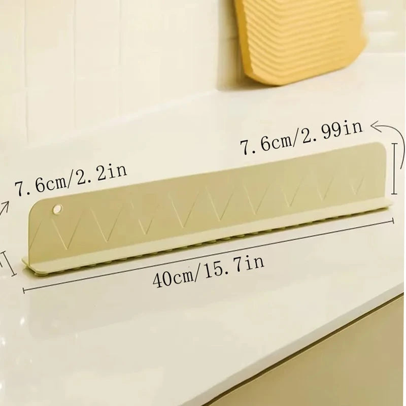 1/2PC Silicone Sink Splash Prevention With Suction Cup Non Slip Water Dam For Kithchen Washing Dishes Anti-splash Stopper